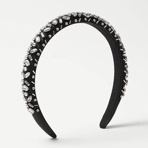 NWT Crystal Headband - Ann Taylor, Black with Crystals, BRAND NEW!